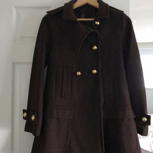 Victoria’s Secret Wool Via brand brown pea coat